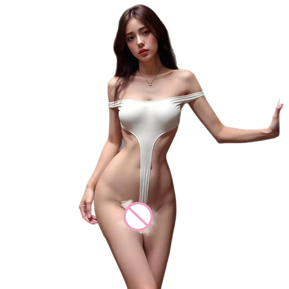 Lingerie - Damska seksowna koronkowa bielizna teddy, body