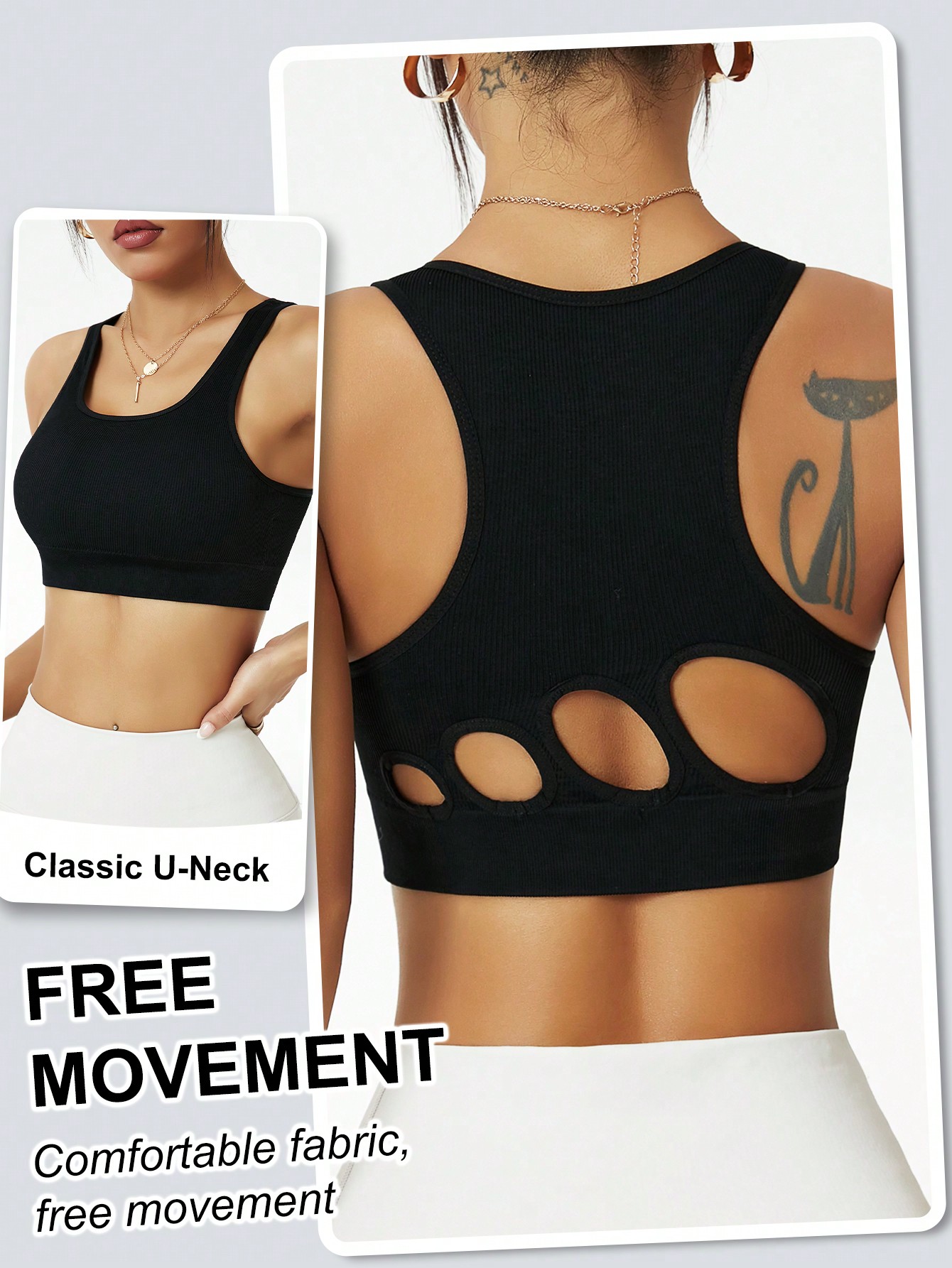 Damski bezszwowy sportowy bius – Seamless Ribbed Workout Tank Top recenzja i cena