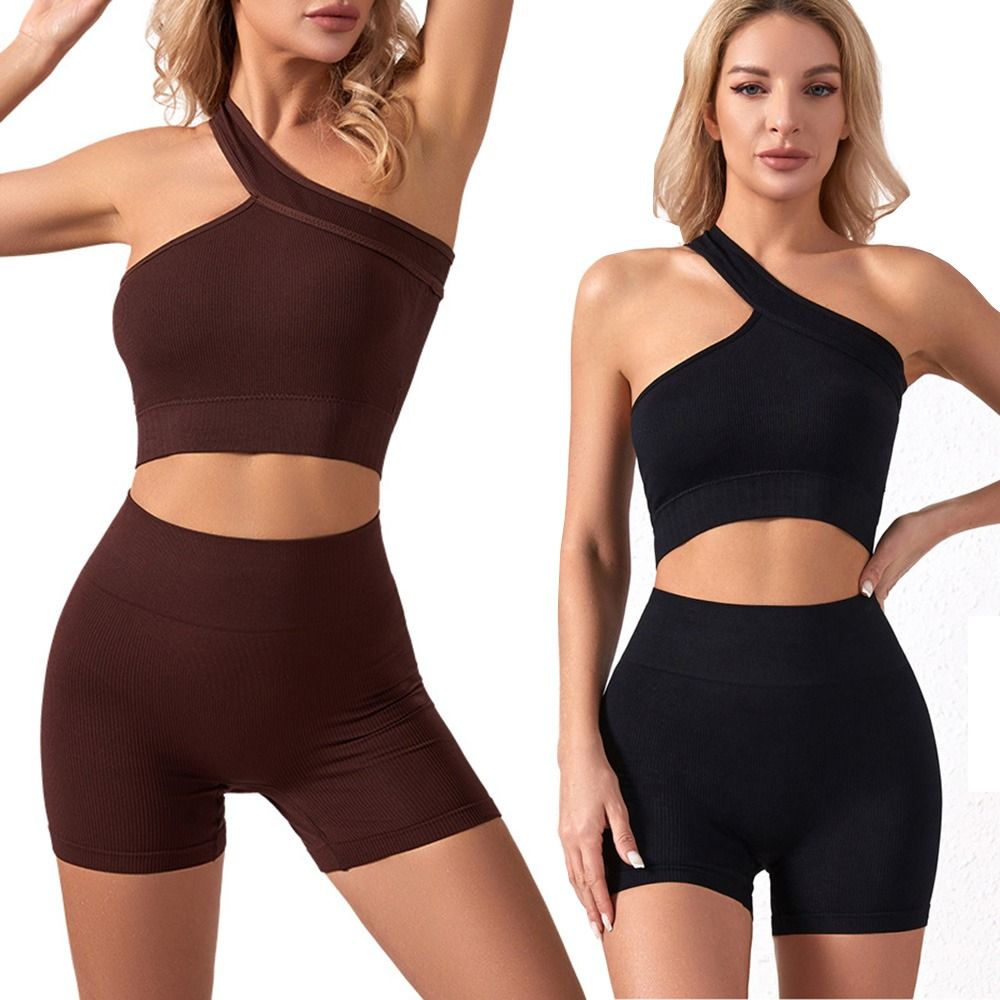 2-częściowy zestaw sportowy dl – Seamless Ribbed Workout Tank Top recenzja i cena