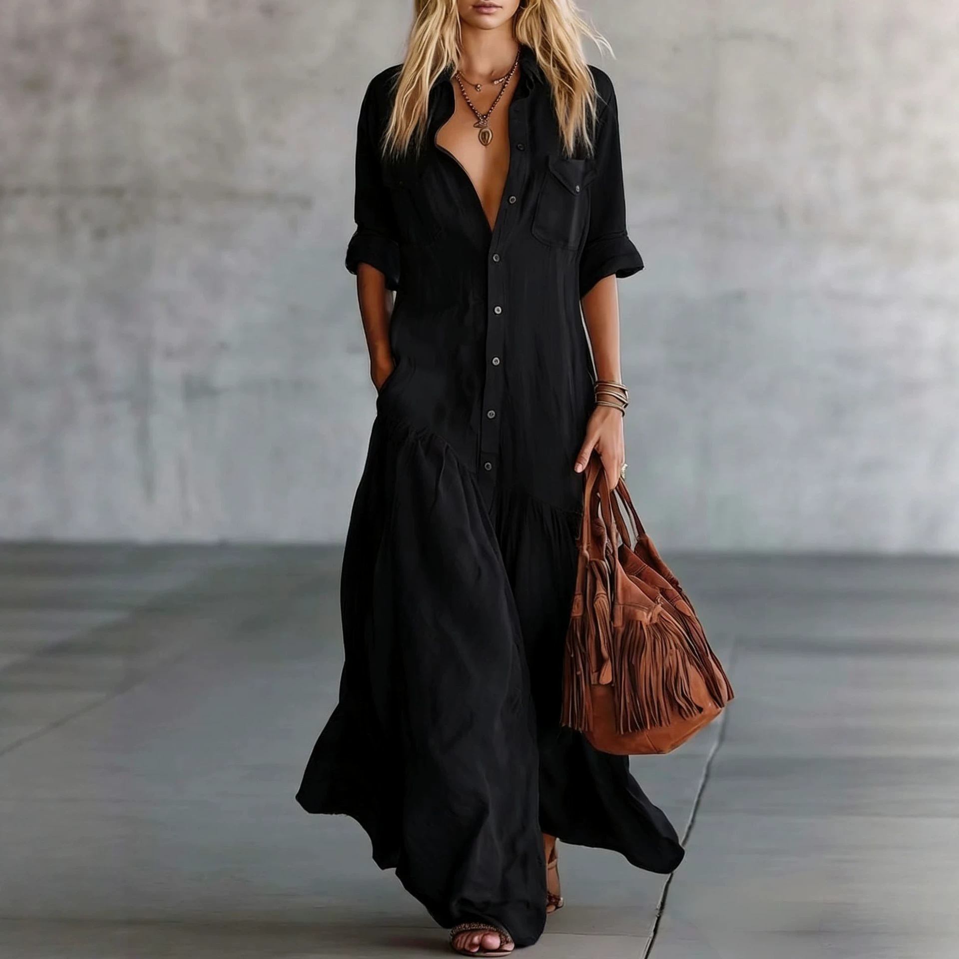 2026 Damska letnia sukienka ko – Casual Loose Linen Shirt Dress recenzja i cena