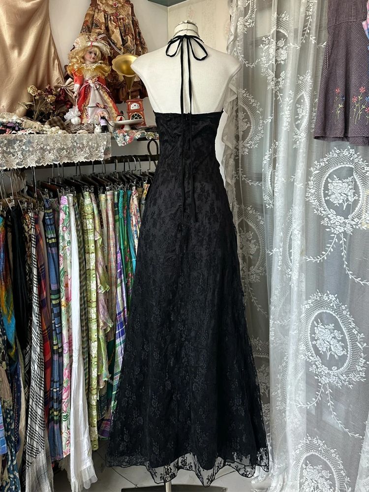 Sukienka Y2K Vintage Halter Be – Y2K Backless Halter Mini Dress recenzja i cena