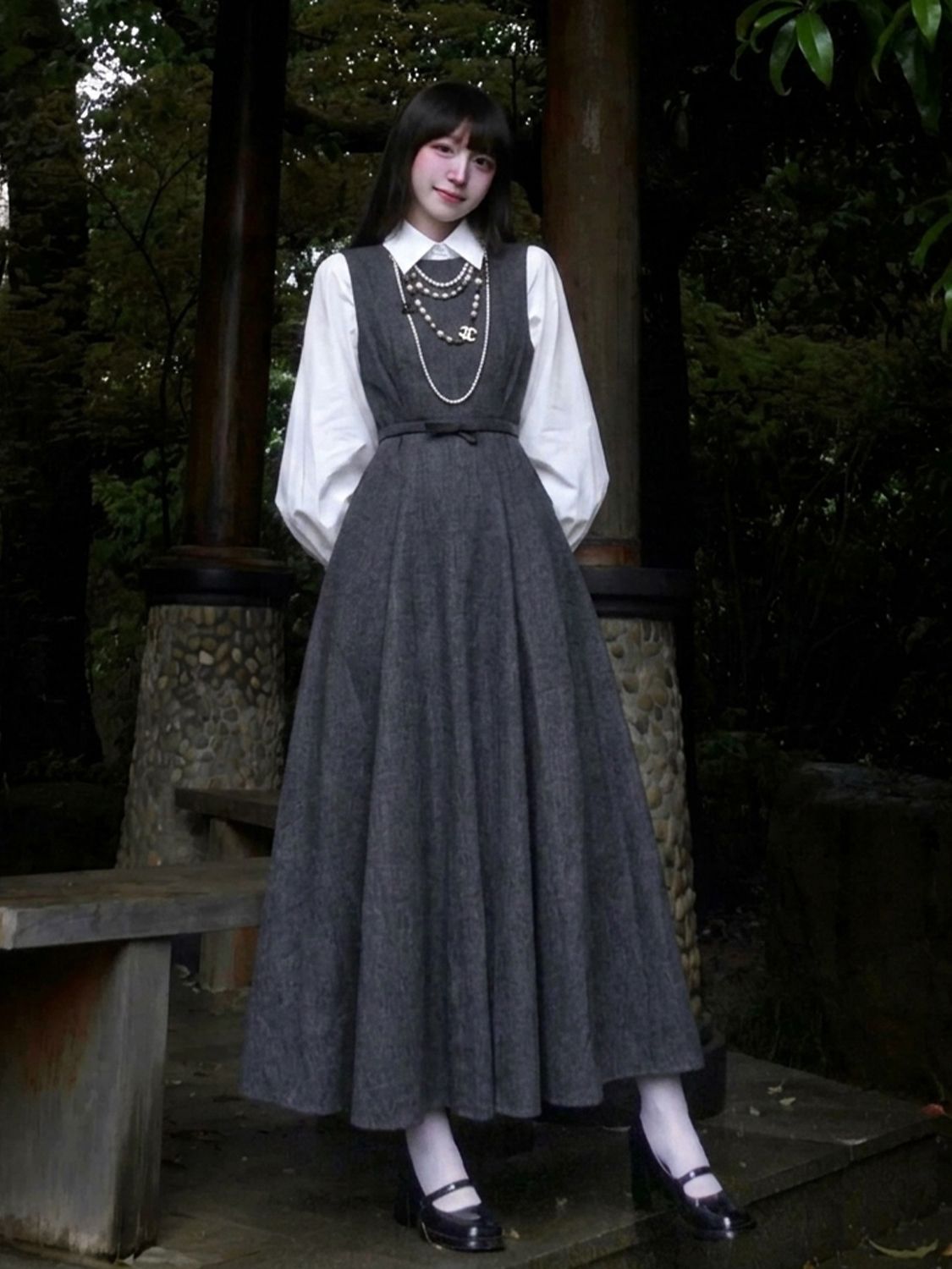 Koreański zestaw sukienek w st – Korean Style A Line Shirt Dress recenzja i cena