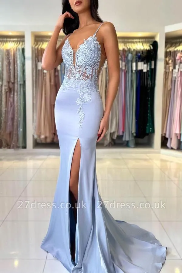 Eleganckie sukienki na studnió – Elegant Satin Evening Gown Split recenzja i cena