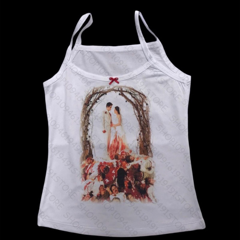 Grafika anime, topy typu camis – Y2K Graphic Baby Tee Crop recenzja i cena