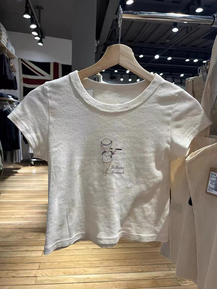 Anioł dziecko grafika wąskie k – Y2K Graphic Baby Tee Crop recenzja i cena