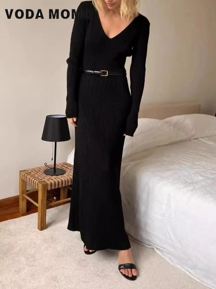 Długie Rękawy Uniwersalne Suki – Bodycon Long Sleeve Ribbed Dress recenzja i cena